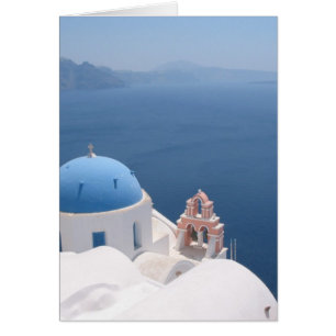 Santorini Grekland Hälsningskort