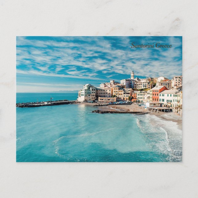 Santorini Grekland Helg Vykort (Framsida)
