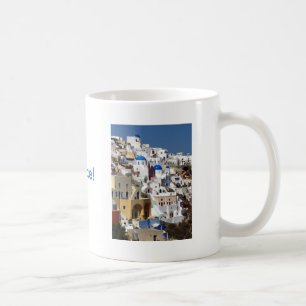 Santorini Grekland Kaffemugg