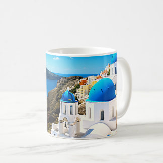 Santorini Grekland Kaffemugg