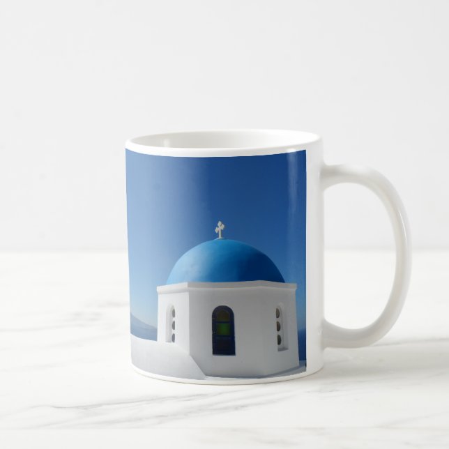 Santorini Grekland Kaffemugg (Höger)