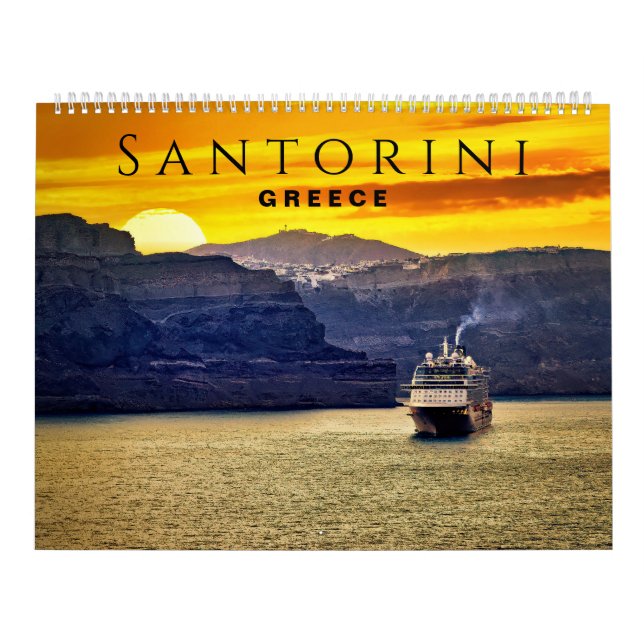 Santorini, Grekland Kalender (Omslag)