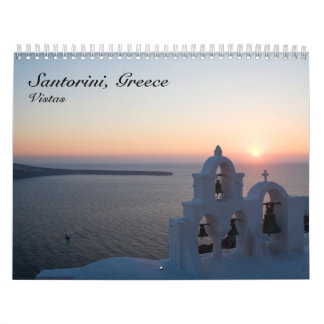 Santorini Grekland Kalender