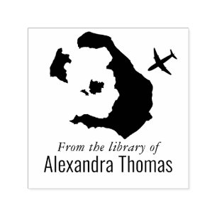 Santorini Grekland Karta Flygplan Bibliotek Bok Na Självfärgande Stämpel