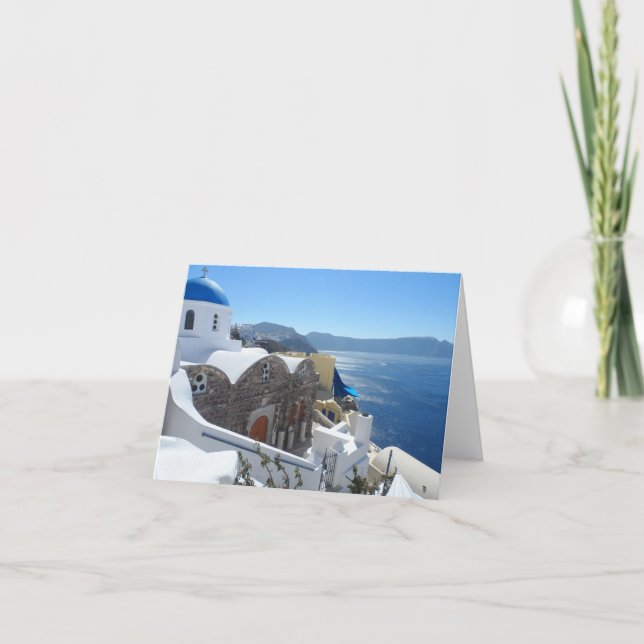 Santorini, Grekland Kort (Framsida)