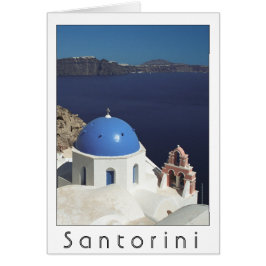 Santorini Grekland kort (tom insida)