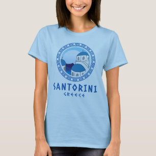 Santorini, Grekland Kvinnor T Shirt
