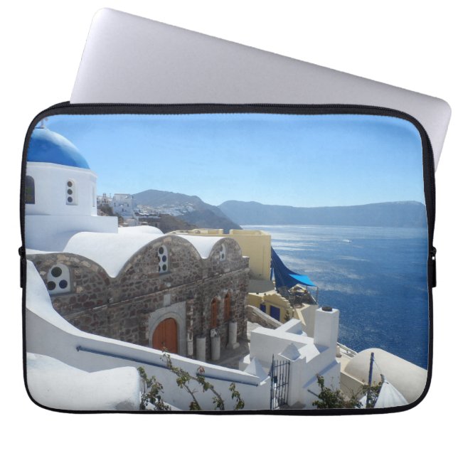Santorini, Grekland Laptop Fodral (Framsidan)