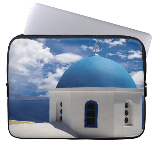 Santorini, Grekland Laptop sleeve (Framsidan)