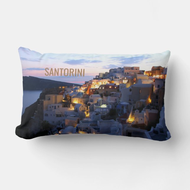 Santorini - Grekland Lumbarkudde (Framsida)