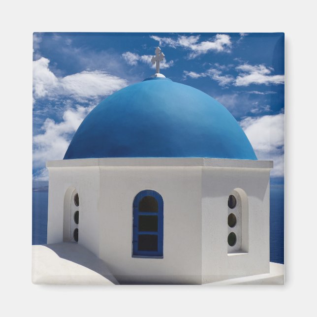 Santorini, Grekland Magnet (Framsidan)