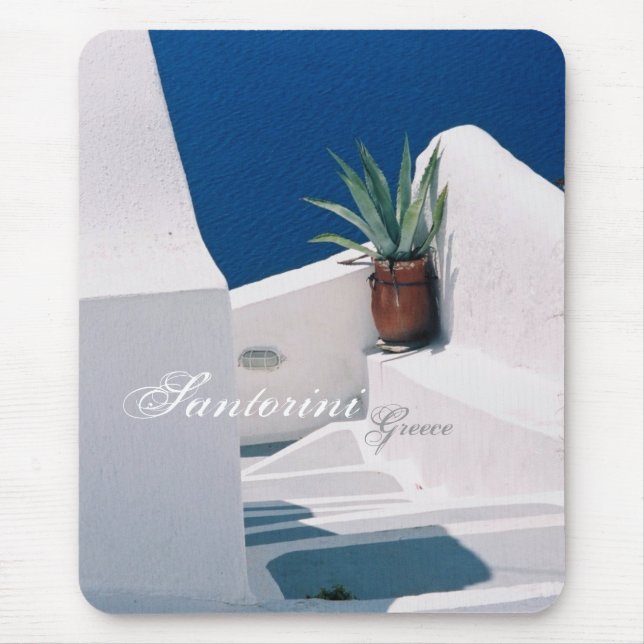 Santorini Grekland Mousepad Musmatta (Framsidan)