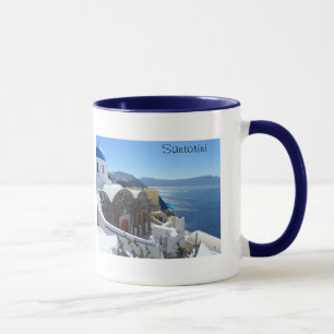 Santorini Grekland Mugg