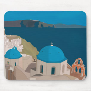 Santorini Grekland Musmatta