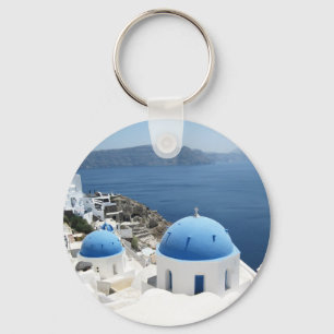 Santorini Grekland Nyckelring