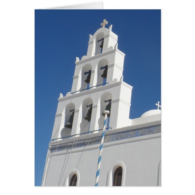 Santorini, Grekland OBS Kort (Framsidan)