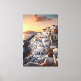 Santorini, Grekland: Oförlåtlig Vacation Paradise Canvastryck