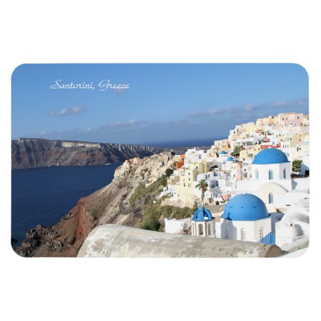Santorini, Grekland, Oia, Fotography, Magnet (Horisontell)
