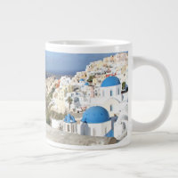 Santorini, Grekland, Oia, Mugg, White, Blue