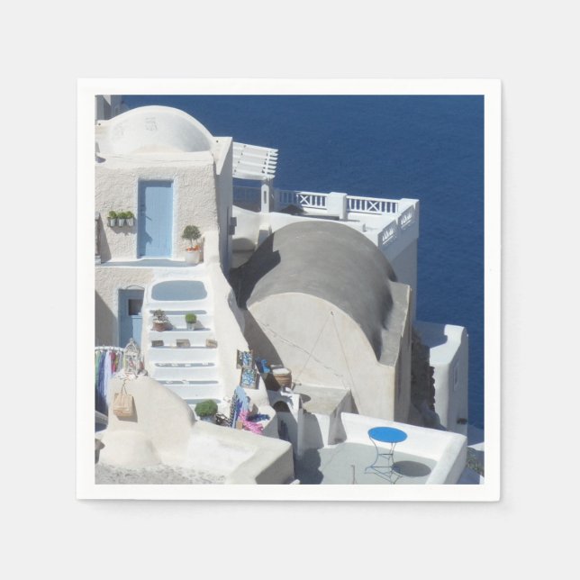 Santorini, Grekland Pappersservett (Framsidan)