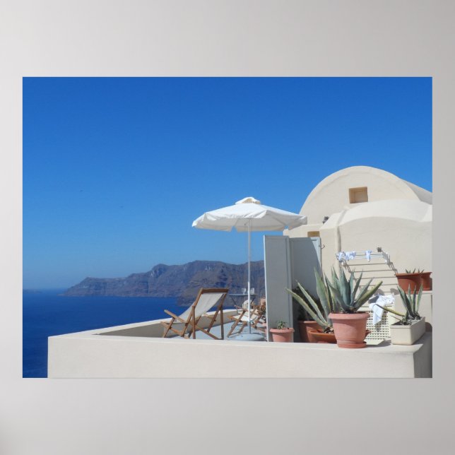 Santorini, Grekland Poster (Framsidan)