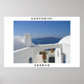Santorini, Grekland Poster