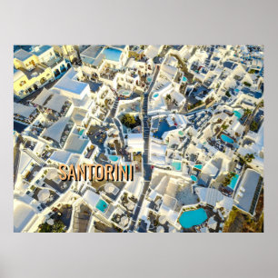 Santorini - Grekland Poster