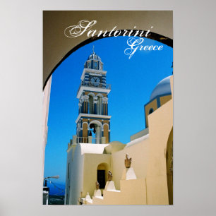 Santorini, Grekland Poster