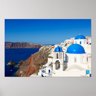 Santorini, Grekland Poster
