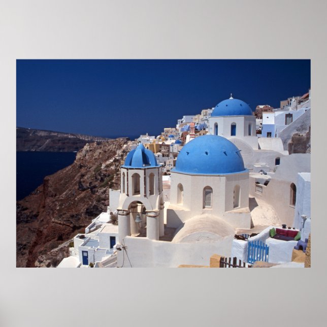 Santorini Grekland Poster (Framsidan)