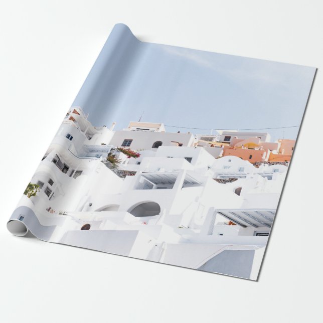 Santorini, Grekland Presentpapper (Utrullad)
