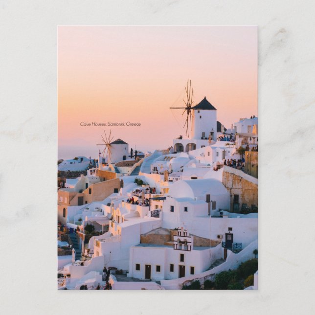 Santorini, Grekland, scenfotografi, Vykort (Framsida)