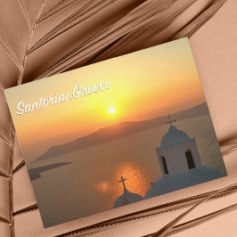 Santorini, Grekland Solnedgång vykort