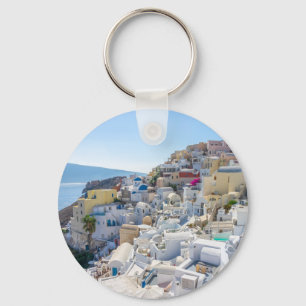 Santorini Grekland - sommardag i Santorini Nyckelring