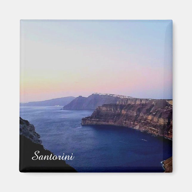 Santorini Grekland Souvenir Magnet (Framsidan)