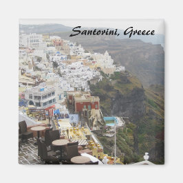 Santorini, Grekland Square Magnet