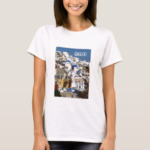 Santorini Grekland T Shirt