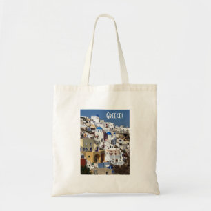 Santorini Grekland Tygkasse