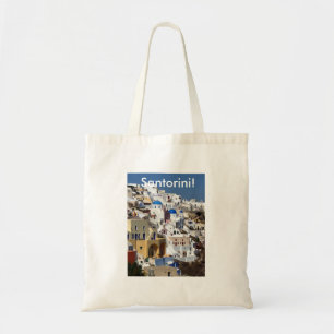 Santorini Grekland Tygkasse