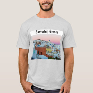 Santorini Grekland vid solnedgång T Shirt