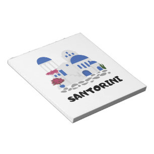 Santorini Grekland Vintage Anteckningsblock