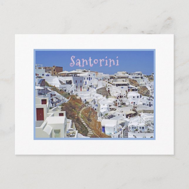 Santorini Grekland Vykort (Framsida)