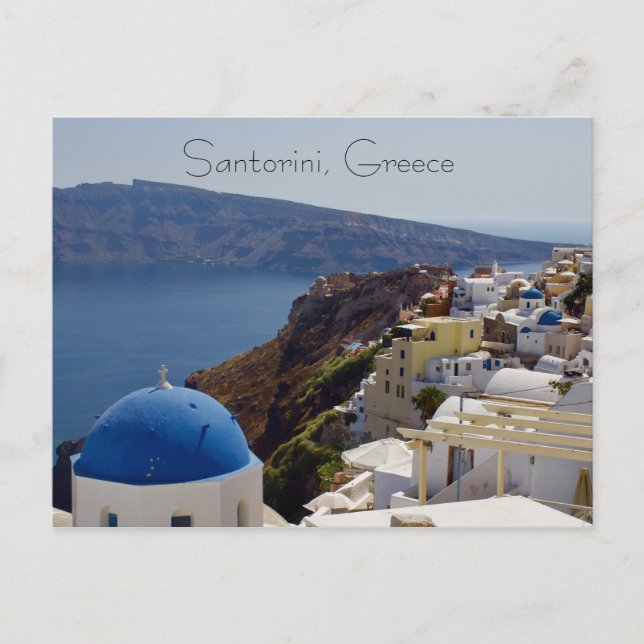 Santorini, Grekland Vykort (Framsida)