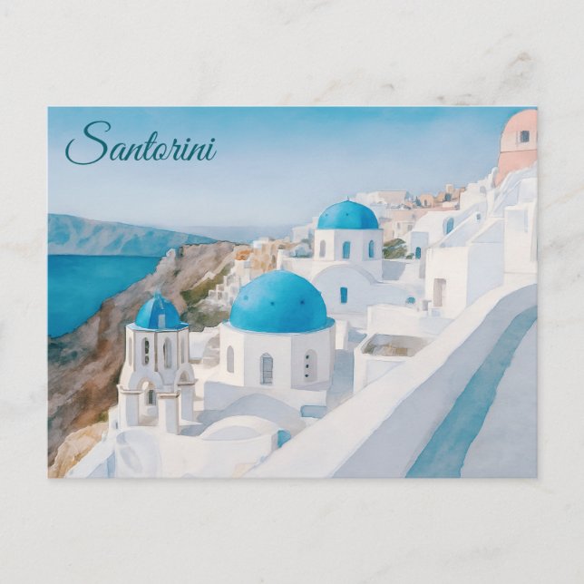Santorini, Grekland Vykort (Framsida)