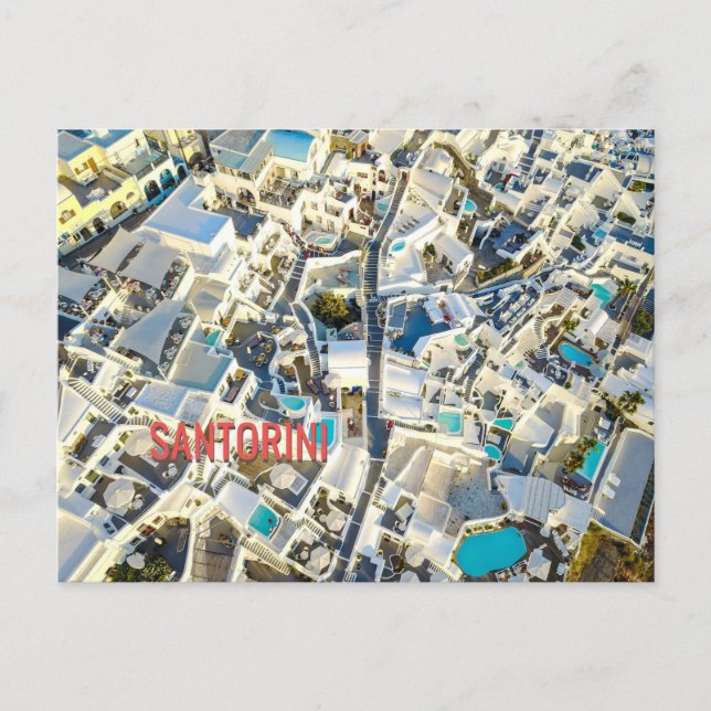 Santorini - Grekland Vykort (Framsida)