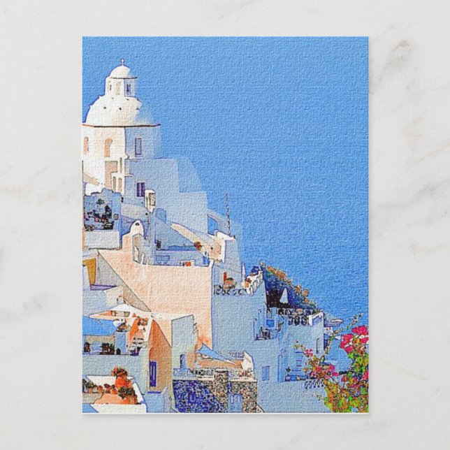 Santorini, Grekland Vykort (Framsida)