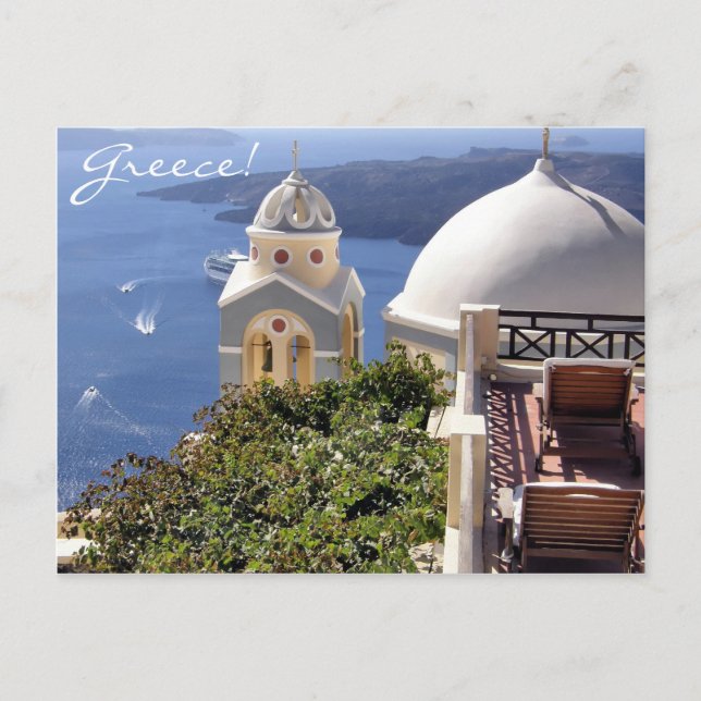 Santorini, Grekland Vykort (Framsida)