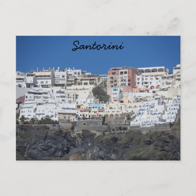 Santorini, Grekland Vykort (Framsida)