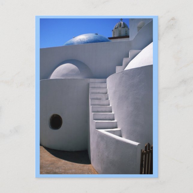 Santorini Grekland Vykort (Framsida)