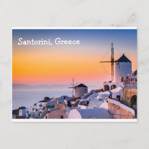 Santorini Grekland Vykort